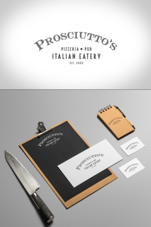 Logo Design by Zane_Graph_Design for Prosciutto's Pizzeria & Pub | Design: #12499804