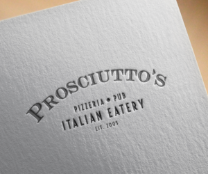 Logo Design by Zane_Graph_Design for Prosciutto's Pizzeria & Pub | Design: #12499805