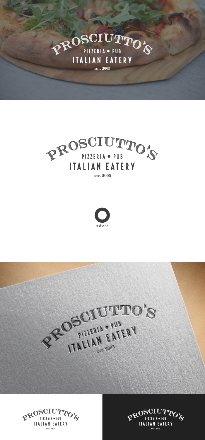 Logo Design by Zane_Graph_Design for Prosciutto's Pizzeria & Pub | Design #12552963