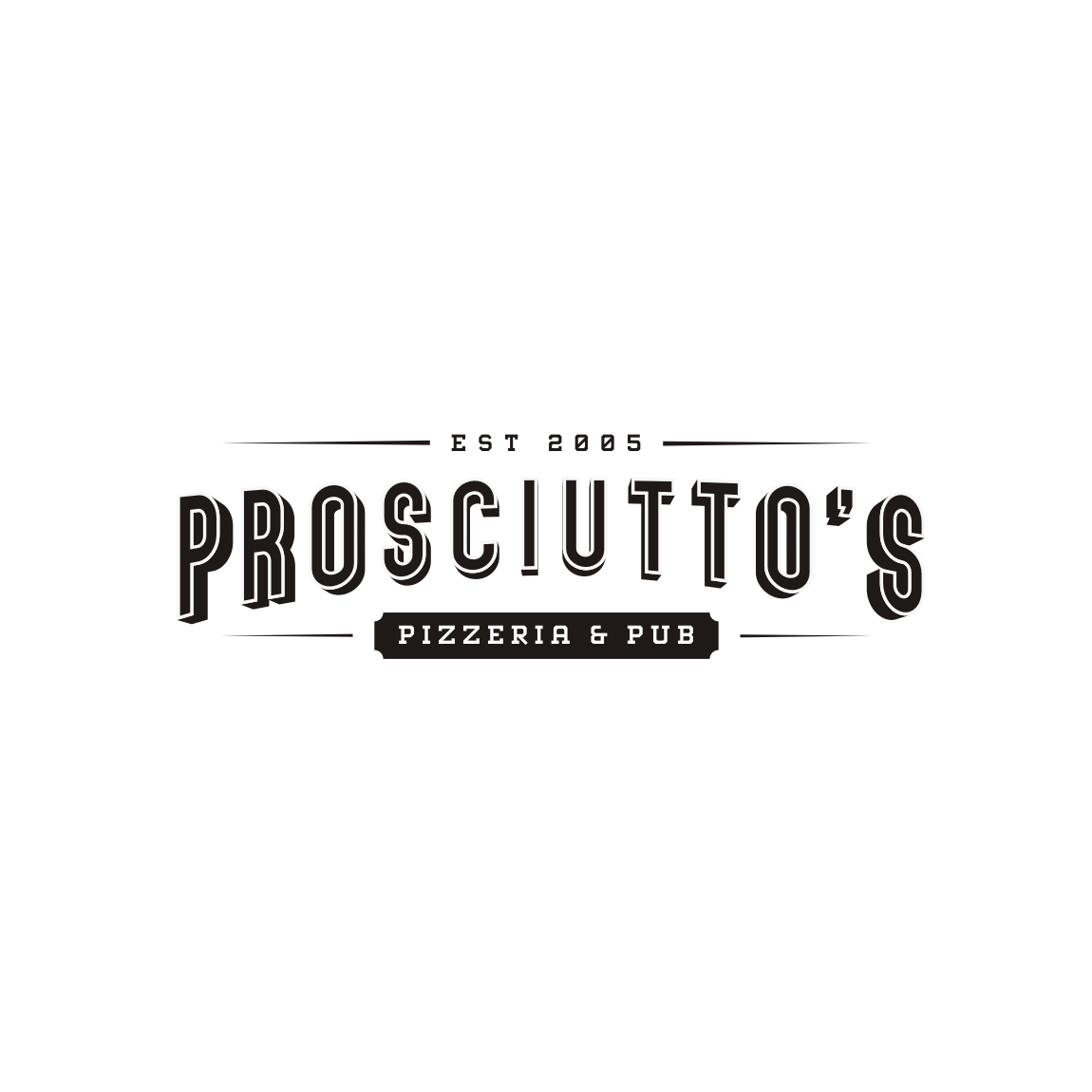 Logo Design by derho for Prosciutto's Pizzeria & Pub | Design #12505209
