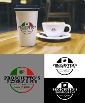 Diseño de Logo por bamtongol329 para Prosciutto's Pizzeria & Pub | Diseño: #12594146