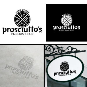 Diseño de Logo por Amaan A para Prosciutto's Pizzeria & Pub | Diseño: #12517512