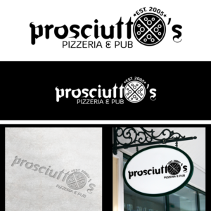 Diseño de Logo por Amaan A para Prosciutto's Pizzeria & Pub | Diseño: #12517546