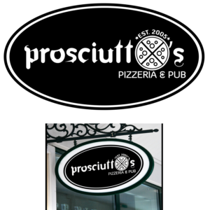 Diseño de Logo por Amaan A para Prosciutto's Pizzeria & Pub | Diseño: #12517566