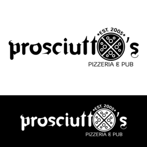 Diseño de Logo por Amaan A para Prosciutto's Pizzeria & Pub | Diseño: #12517580