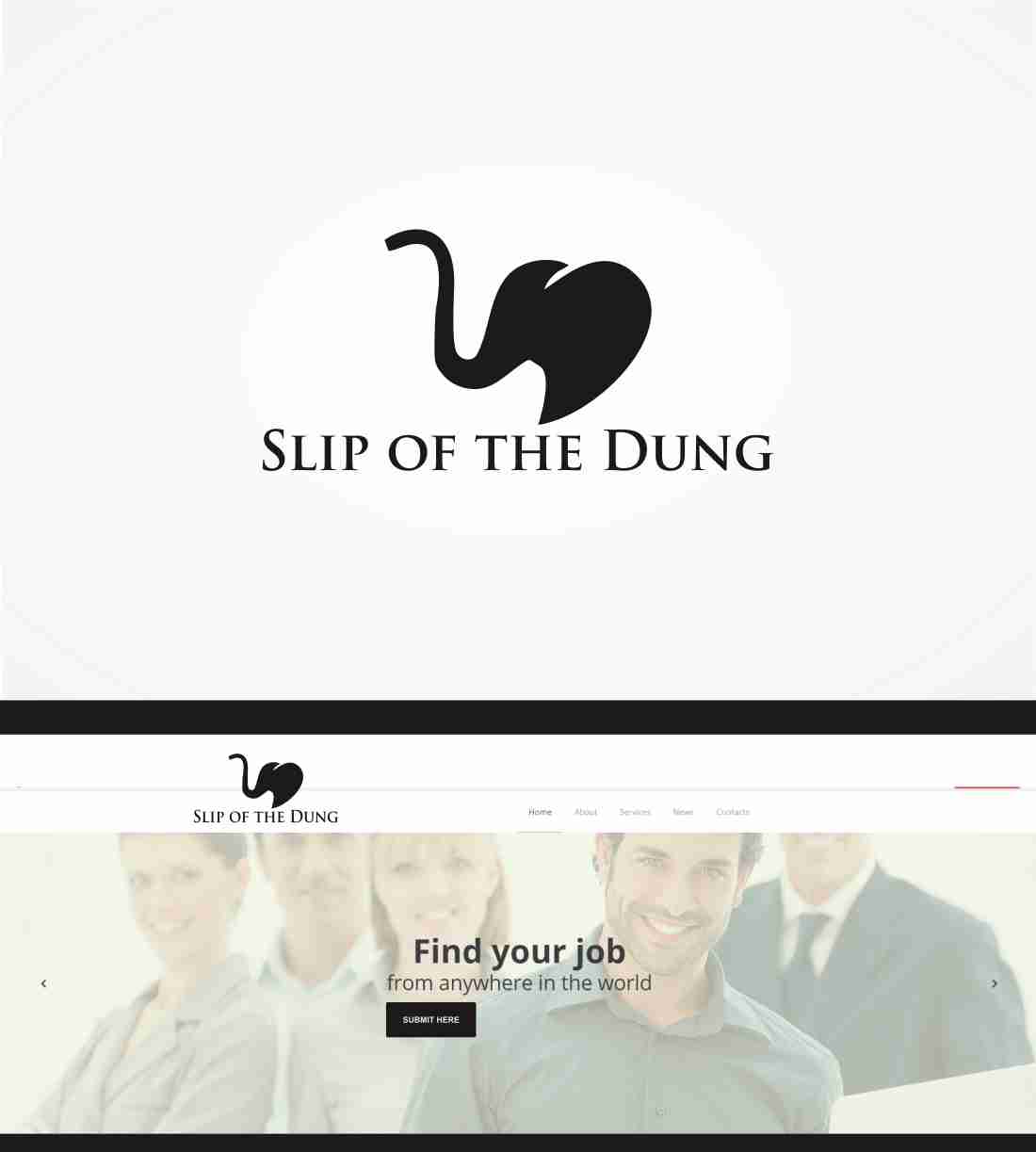 Logo Design by Paulsein for Slip of the Dung | Design #12511416