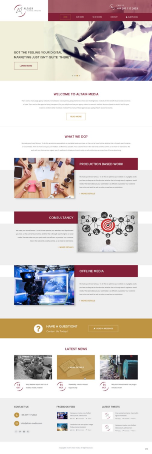 Web Design by pb for this project | Design: #12520969