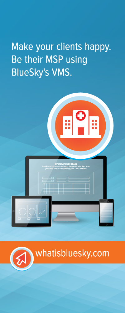 Design Publicitaire par earldesigns pour BlueSky Medical Staffing Software | Design #12530991