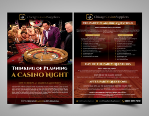 Flyer Design by ecorokerz for Chicago Casino Suppliers | Design: #12519433