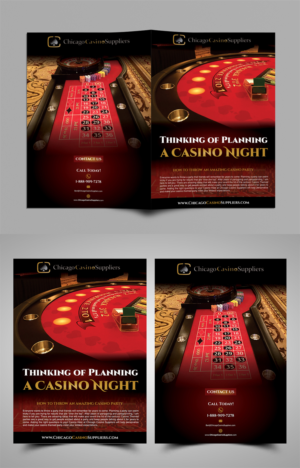 Flyer Design by ecorokerz for Chicago Casino Suppliers | Design: #12617216
