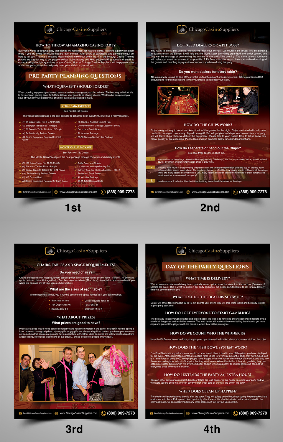 Flyer Design by ecorokerz for Chicago Casino Suppliers | Design #12617228