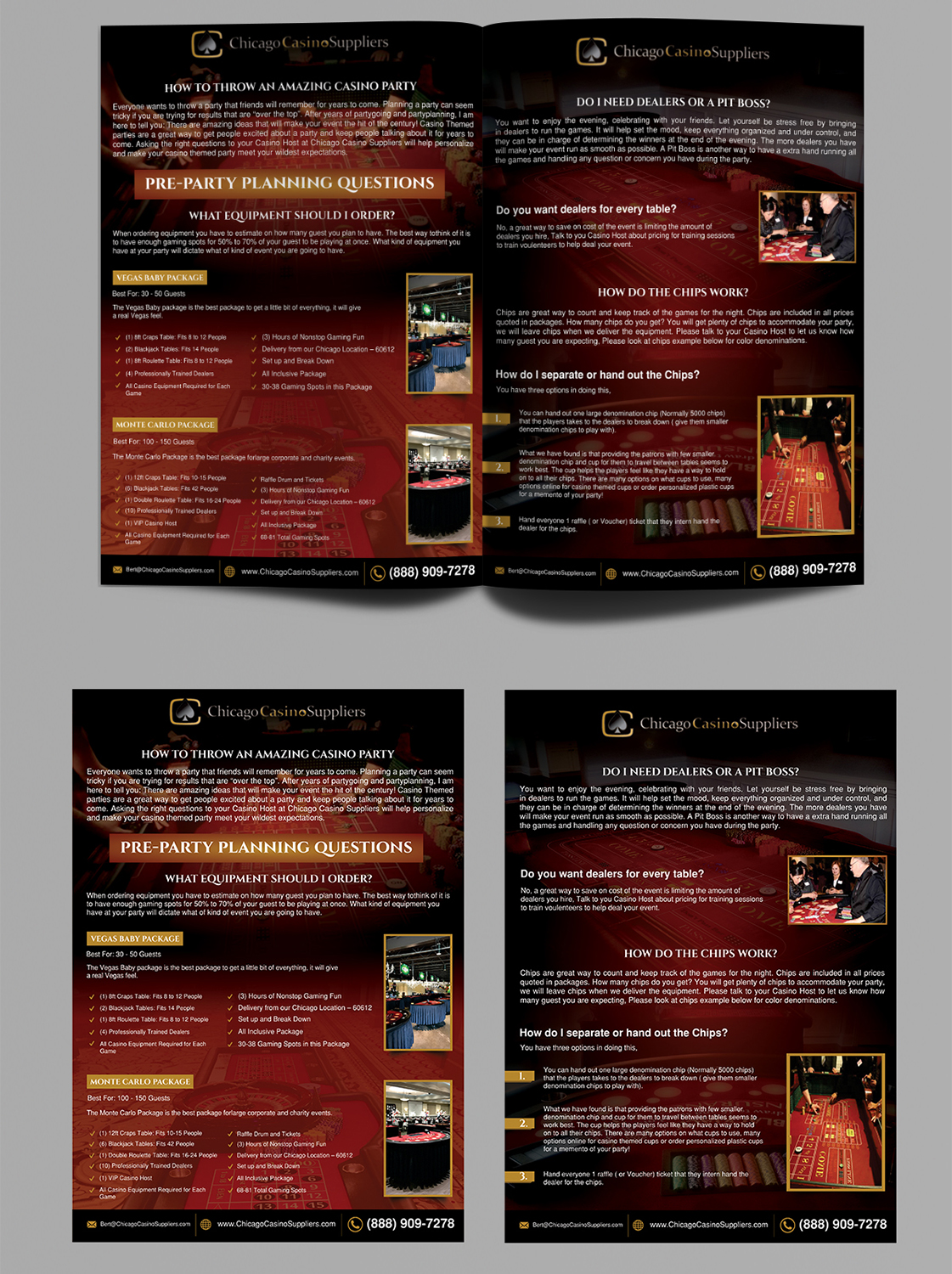 Flyer Design by ecorokerz for Chicago Casino Suppliers | Design #12627046