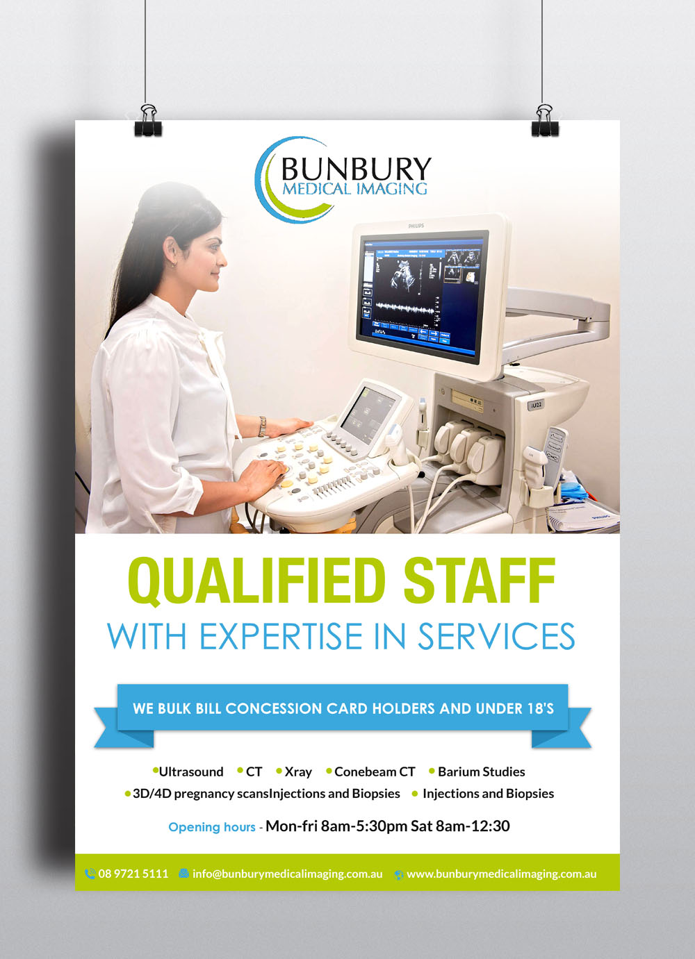 Design de Poster par creative.bugs pour Bunbury Medical Imaging | Design #12519116