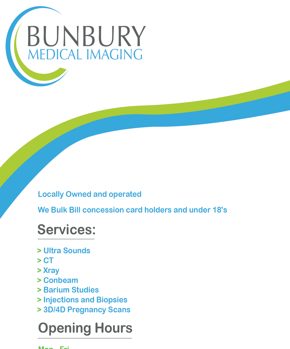 Poster Design by Sam Rogers for Bunbury Medical Imaging | Design #12605410