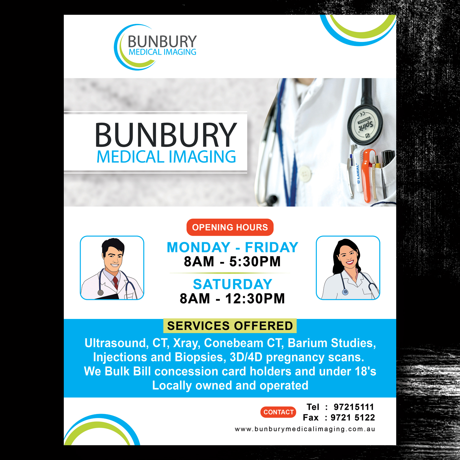 Poster Design by 9pixeldt for Bunbury Medical Imaging | Design #12604964