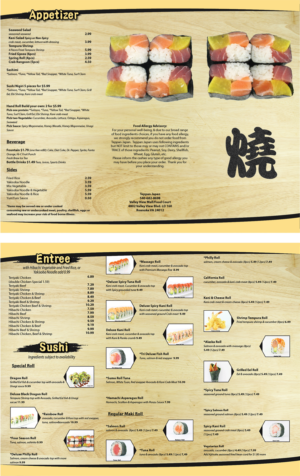 Menu Design by marinari79 for this project | Design: #12534702