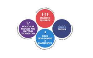 A new logo or illustration for a our 4 Research profile areas/themes