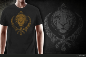 lion warrior sikh | T-shirt Design by gekgrfx