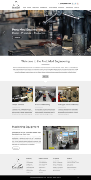 Web Design par pb pour ProtoMed Engineering | Design : #12556607