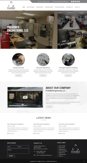 Web Design par pb pour ProtoMed Engineering | Design : #12556608