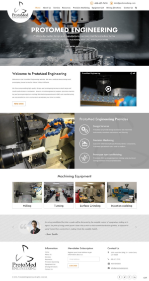 Web Design by pb for ProtoMed Engineering | Design: #12556629