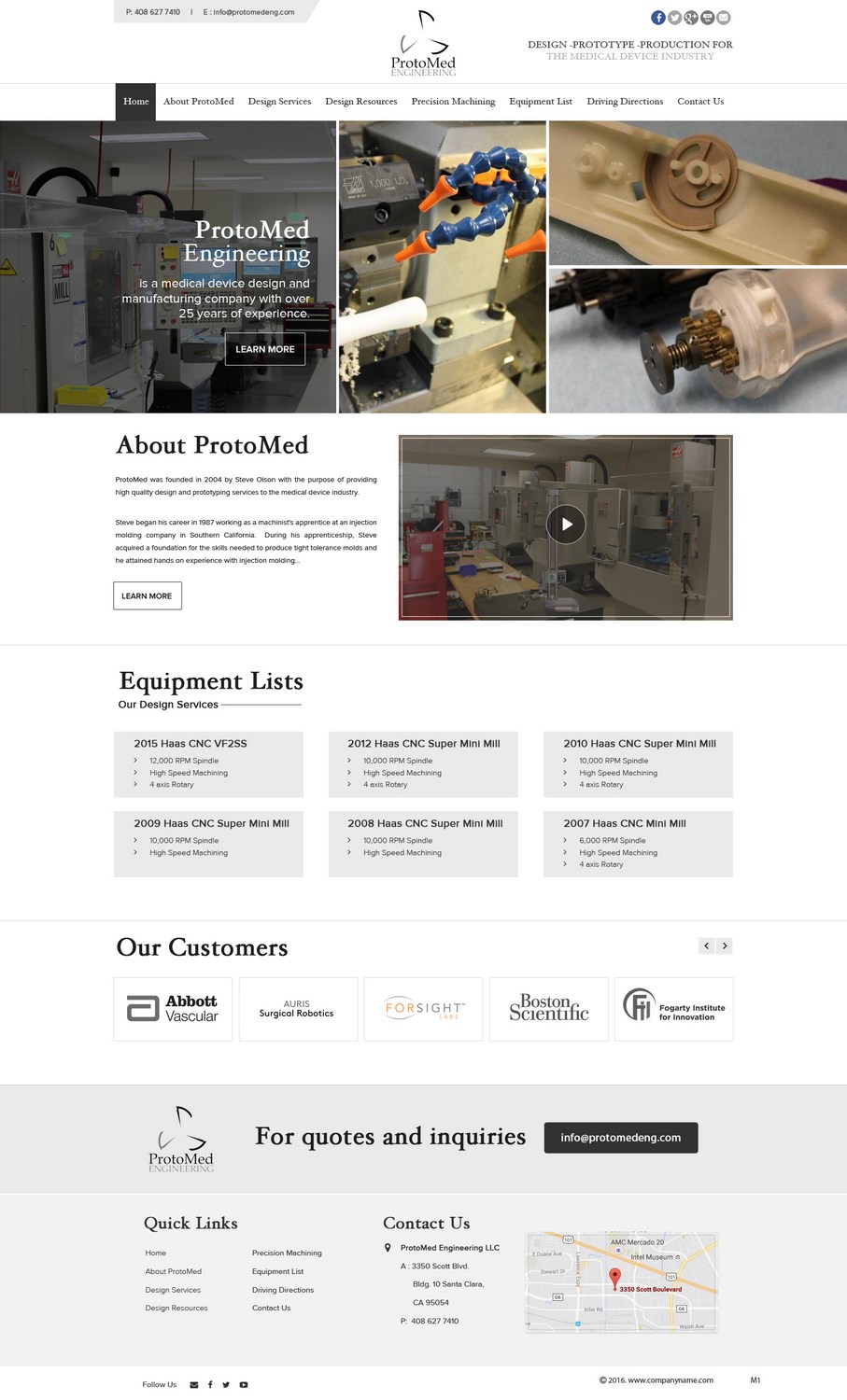 Web Design by pb for ProtoMed Engineering | Design #12569634