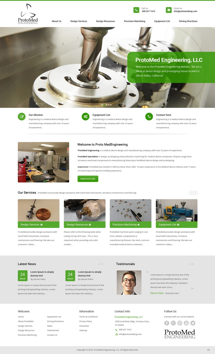 Diseño Web por pb para ProtoMed Engineering | Diseño #12569641