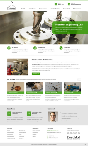 Web Design by pb for ProtoMed Engineering | Design: #12569641
