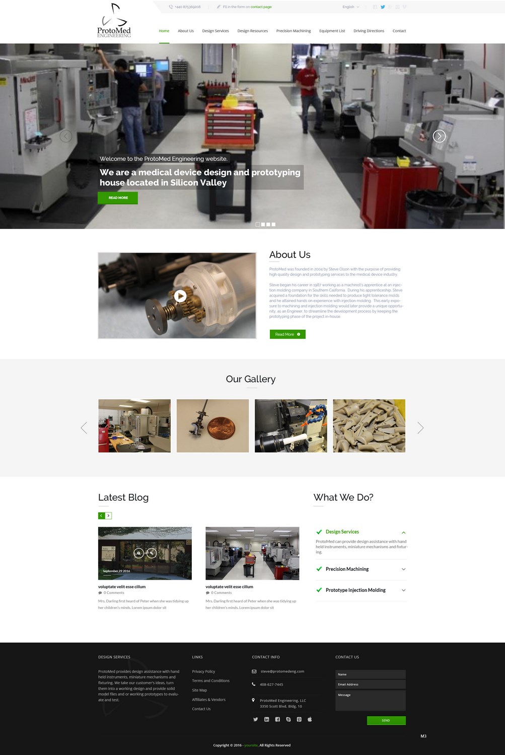 Web Design by pb for ProtoMed Engineering | Design #12569642