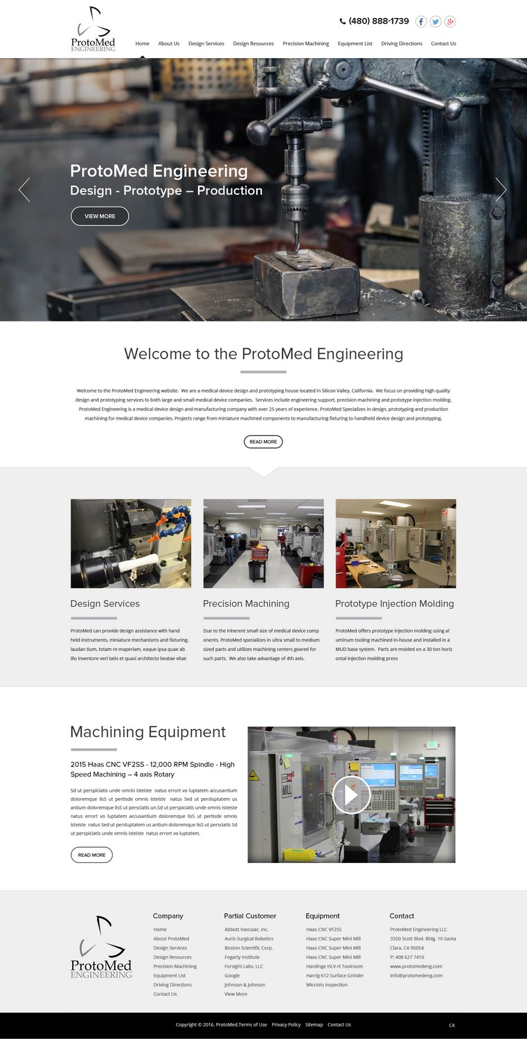 Web Design by pb for ProtoMed Engineering | Design #12569643