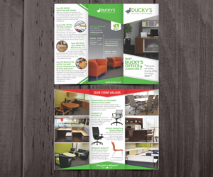 Awesome Office Furniture Dealer's Brochure!  | Flyer Design by Cut and Glue