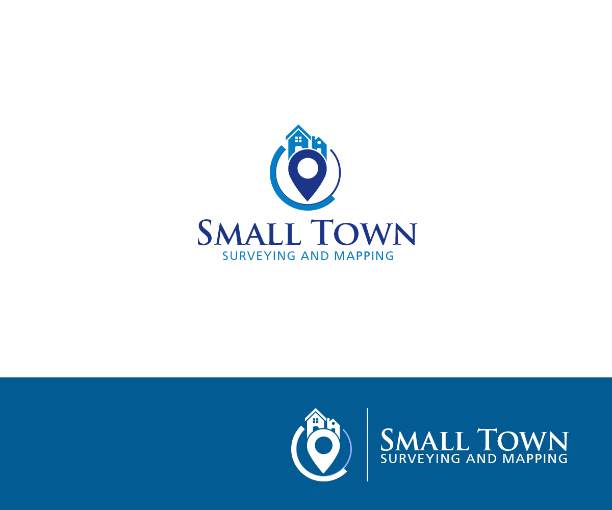 Logo Design by DCMadrid for Small Town Surveying and Mapping | Design #12560469