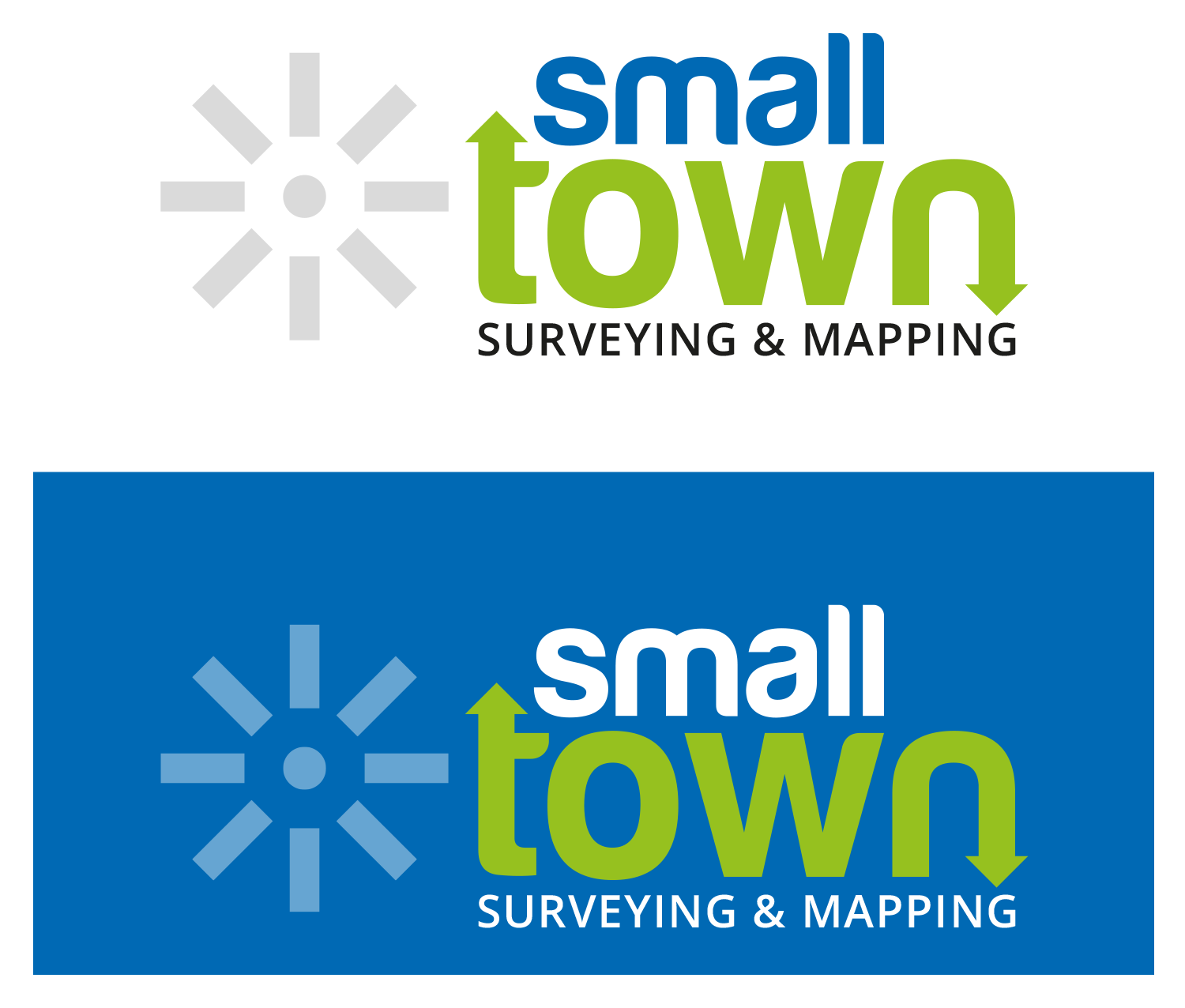 Logo Design by philipfitzsimmons for Small Town Surveying and Mapping | Design #12571069