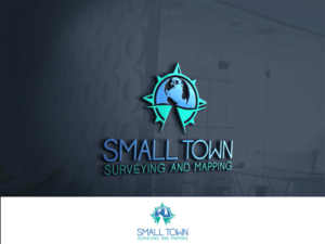 Logo Design by abstraxt for Small Town Surveying and Mapping | Design: #12539155