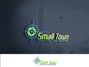 Logo Design by abstraxt for Small Town Surveying and Mapping | Design: #12594601