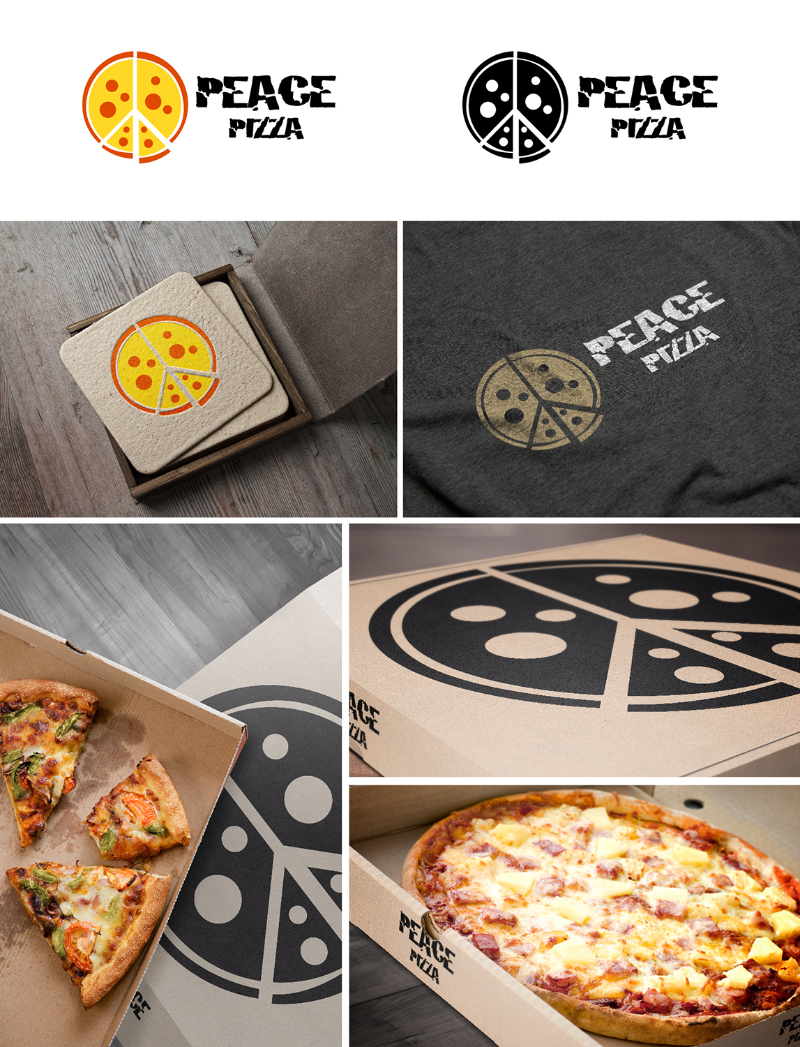 Diseño de Logo por RealBeautyDesign para Peace of Pizza | Diseño #12612951