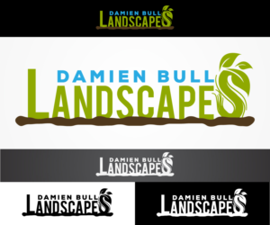 Logo Design by sangeloenriquez for Damien Bull Landscapes | Design: #12577268