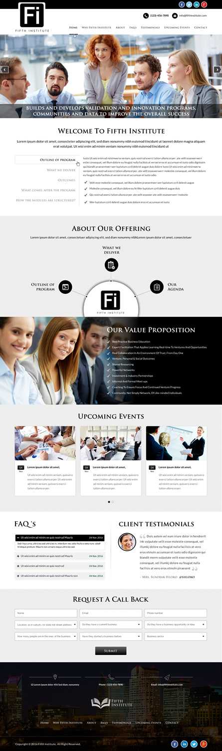 Web Design par Sbss pour ce projet | Design #12597538