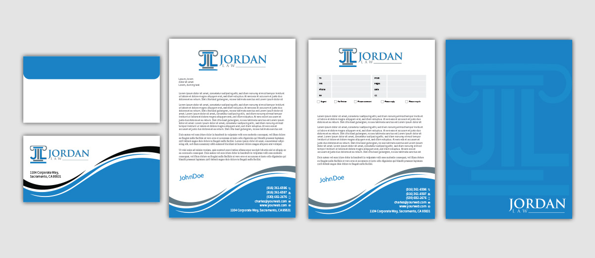 Letterhead Design by MediaProductionArt for Law Offices of Jordan & Associates | Design: #12536834