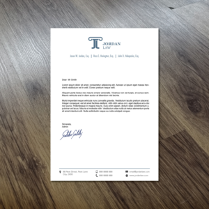 Letterhead Design by GMWIRE for Law Offices of Jordan & Associates | Design: #12561292