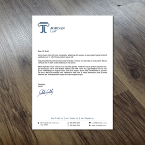 Letterhead Design by GMWIRE for Law Offices of Jordan & Associates | Design: #12561293