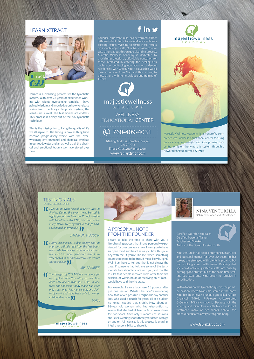 Flyer Design by Alexandar for Majestic Wellness Academy | Design #12534541