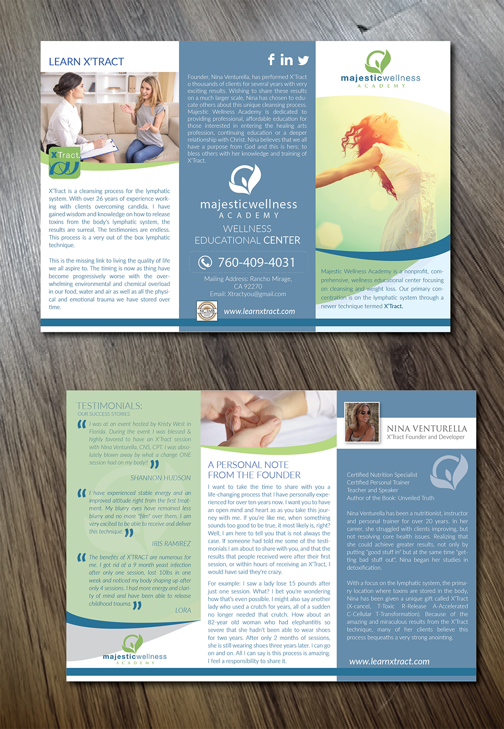 Diseño de Flyer por Alexandar para Majestic Wellness Academy | Diseño: #12546641