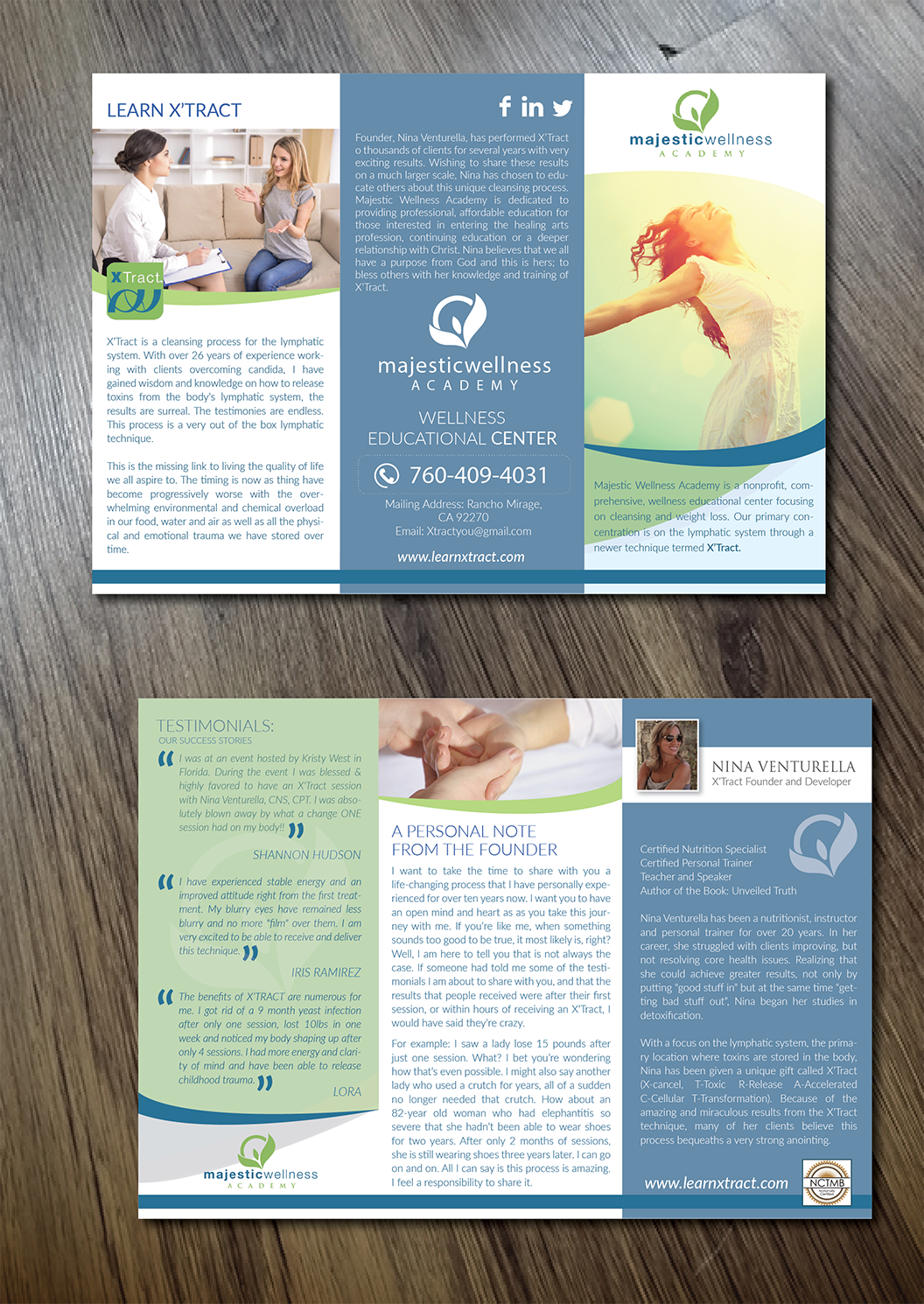 Flyer Design by Alexandar for Majestic Wellness Academy | Design #12548473
