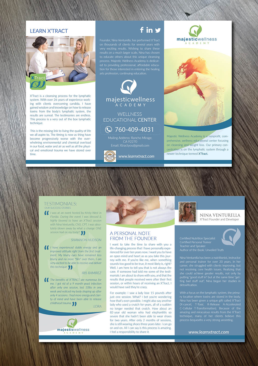 Flyer Design by Alexandar for Majestic Wellness Academy | Design #12551375