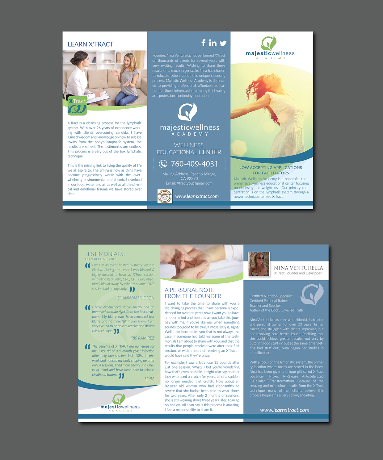 Flyer Design by Alexandar for Majestic Wellness Academy | Design #12556336