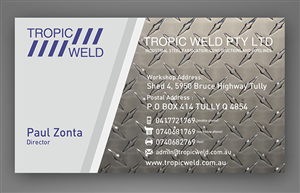 TROPIC WELD pty ltd | Business Card Design by lookedaeng