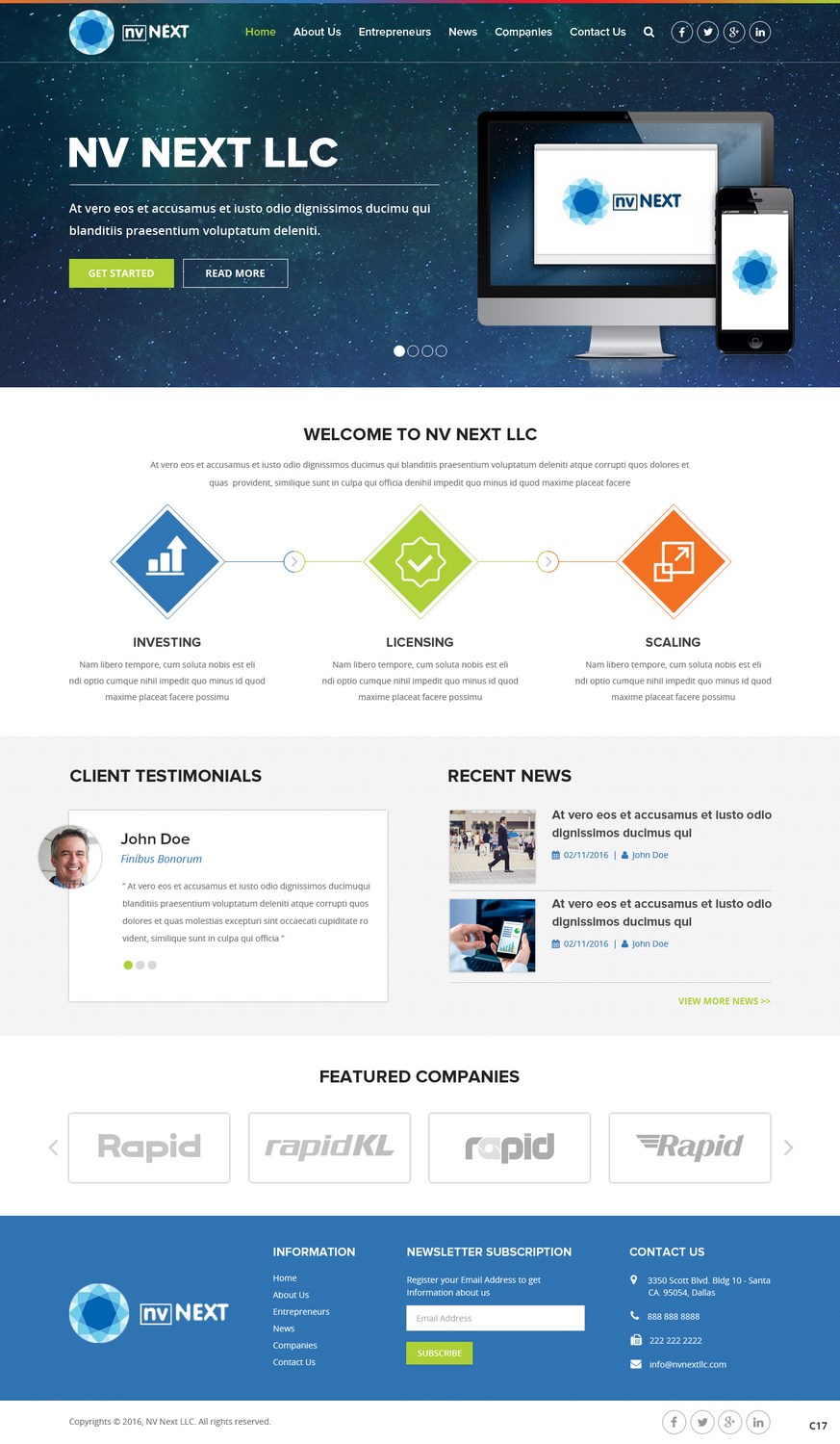 Web Design by pb for NV Next | Design #12569392