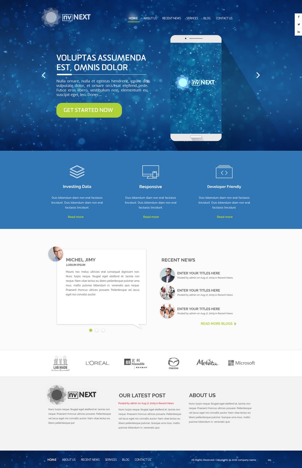 Diseño Web por pb para NV Next | Diseño #12580638