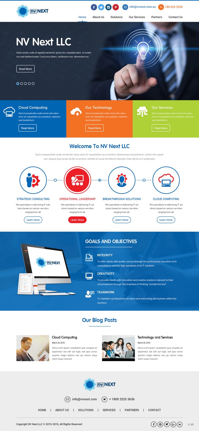 Web Design by pb for NV Next | Design #12602989